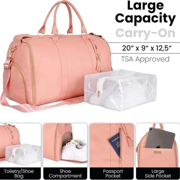 Luhxe Travel Bag 2.0 w/Roller | Snow - Picture 3 of 10